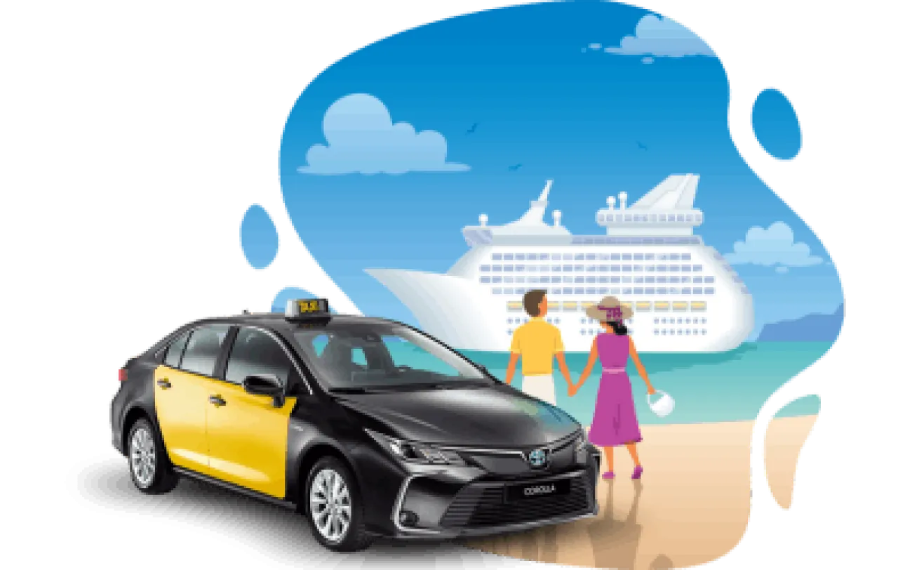 Taxi Puerto de Cruceros Barcelona | ☎️【TAXI 24 HORAS】